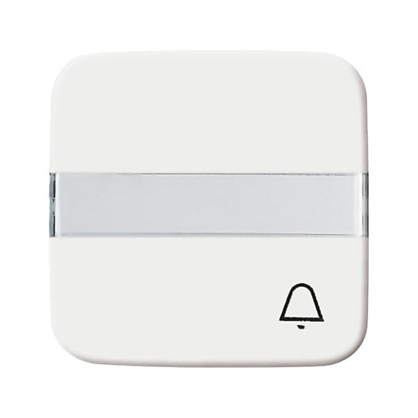 Busch-Jaeger Wippe aws Symbol Klingel m.Beschriftungsfeld 2506 N/KI-214
